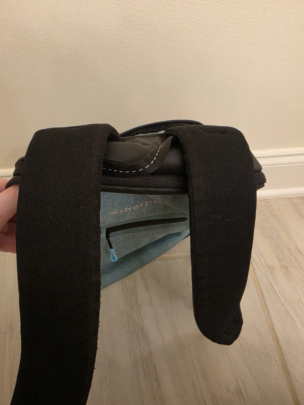 Sherpani Avalon Soft Blue and Black  Backpack